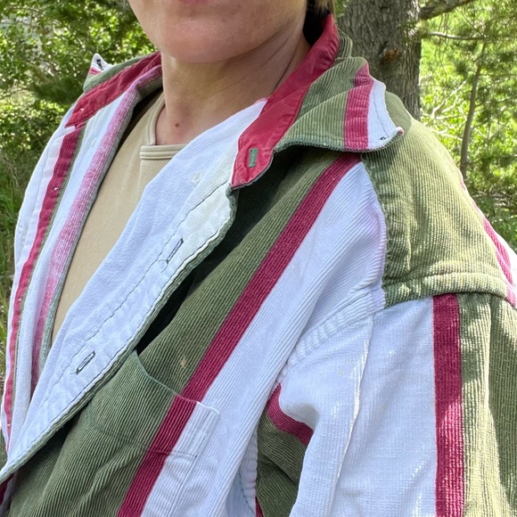 Vintage Tommy Hilfiger Corduroy Striped 90’s Streetwear Button Down - Picture 8 of 10